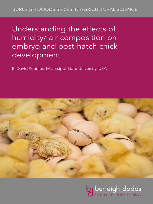 Cover image for Understanding the effects of humidity/air composition on embryo and post-hatch chick development